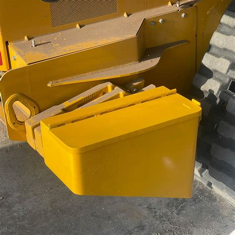 skid steer tool box|skid steer attachment rack.